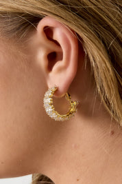 Copper Hoop Earrings Geometric Casual Daily Simple Series Women's jewelry