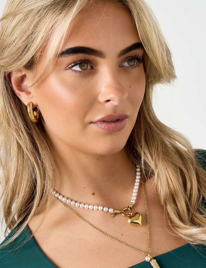 Beaded Necklaces Heart Beads Casual Daily Simple Series Women's jewelry