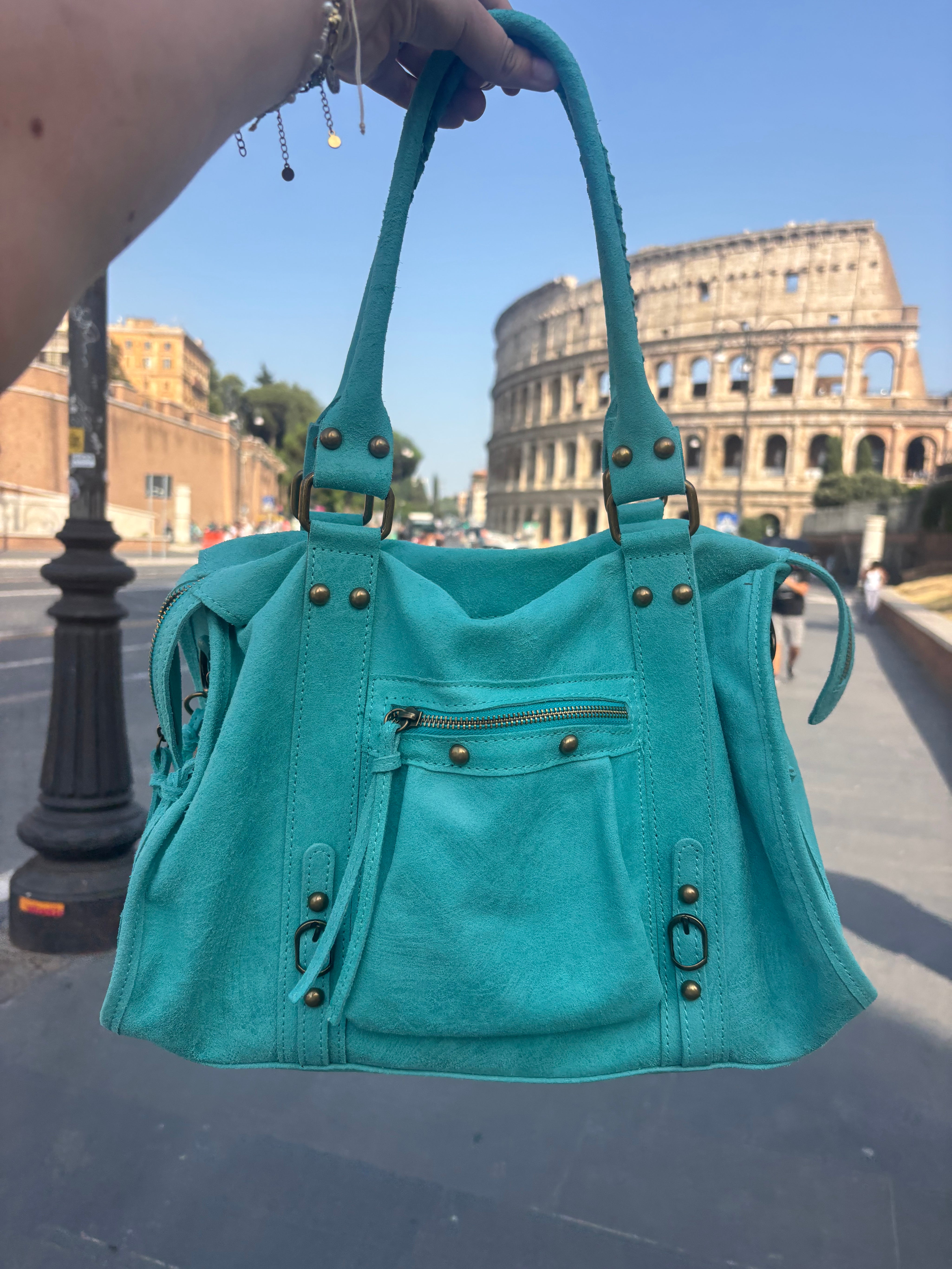CITY bag big turqouise