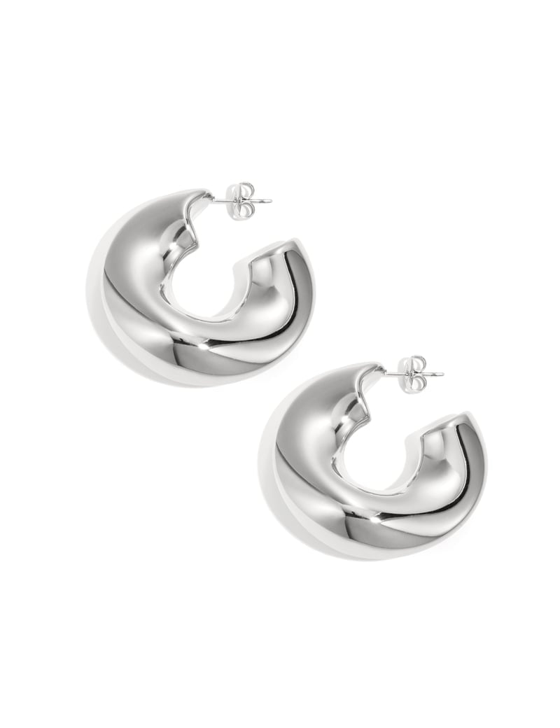 Stainless Steel Hoop Earrings circle Casual Daily Simple Series Women's jewelry
