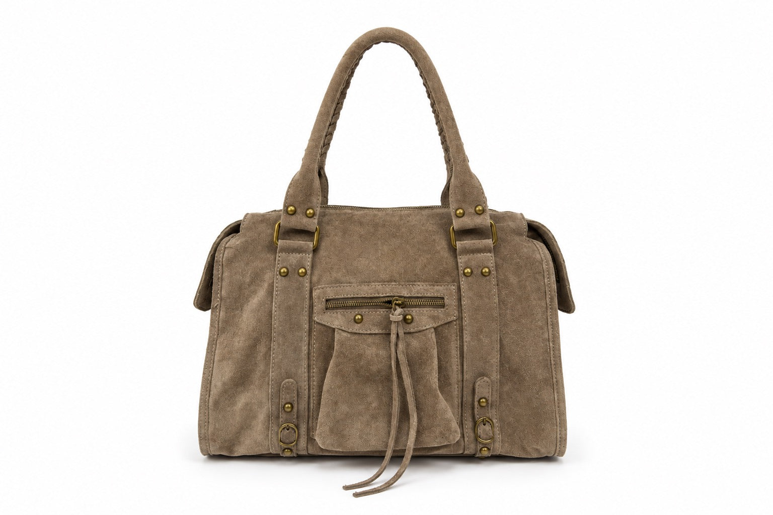 CITY bag big suede brown