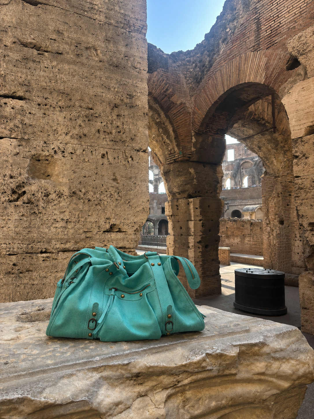 CITY bag big turqouise