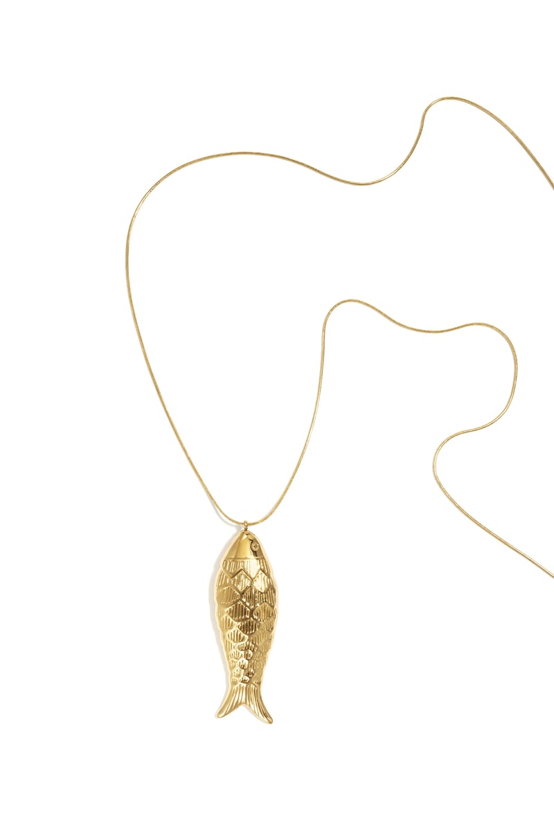 Stainless Steel Long Necklaces fish Casual Daily Simple Series Women's jewelry