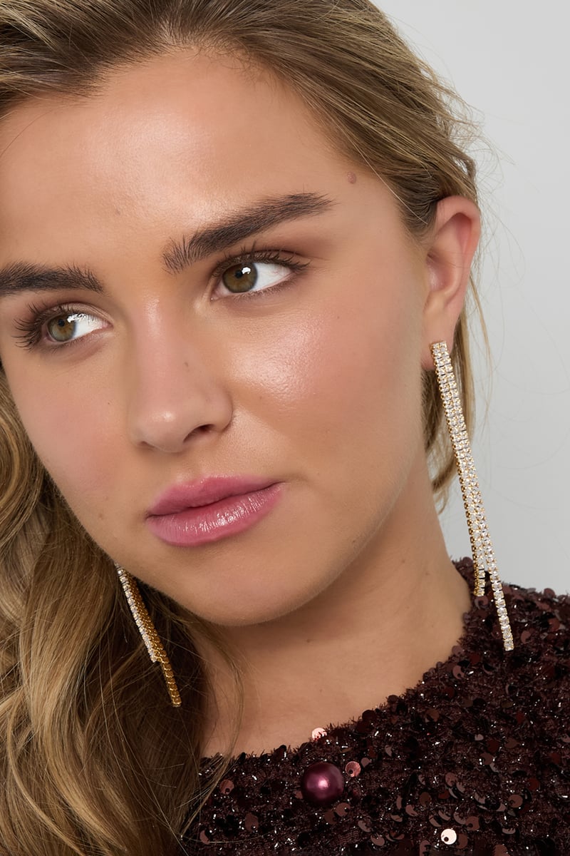 Copper Dangle Earrings Geometric Elegant Christmas Luxurious Series Women's jewelry